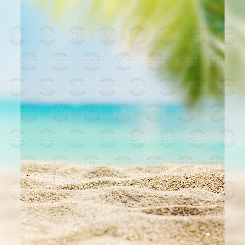 Beach With Sky - Printed Backdrop - Fabric - 5 by 6 feet