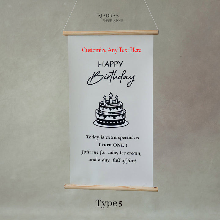 Birthday Banner | H = 22.5 inch, W = 13 inch