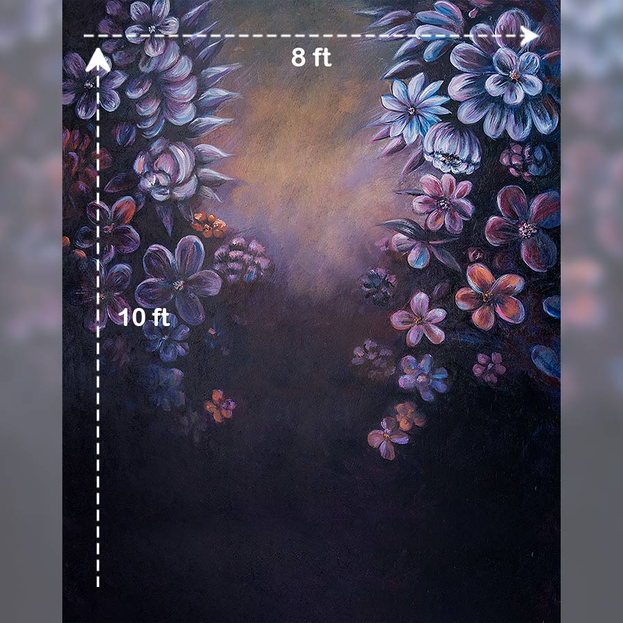 Blooms - Printed Backdrop - Fabric - 8 by 10 Feet
