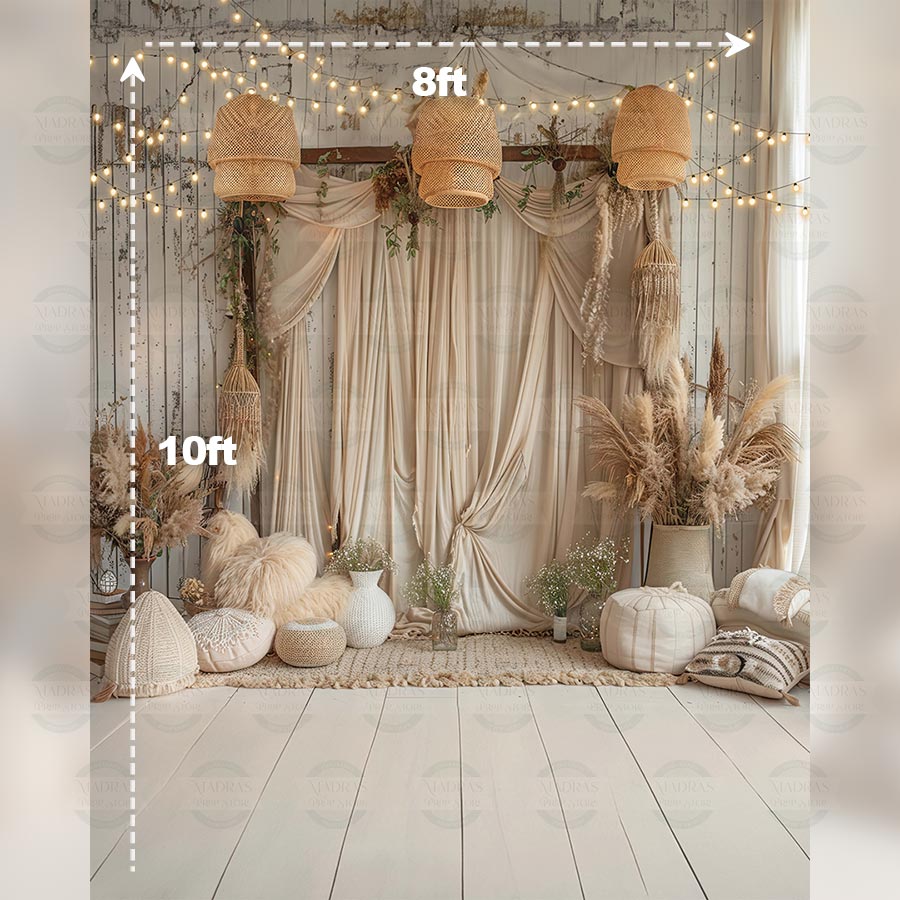 Boho Decor - Printed Backdrop - Fabric