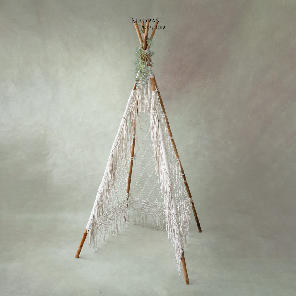 Boho Macrame Teepee Tent 6ft : Maternity Props
