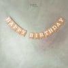 Boho Style First Birthday Bunting - Light Brown