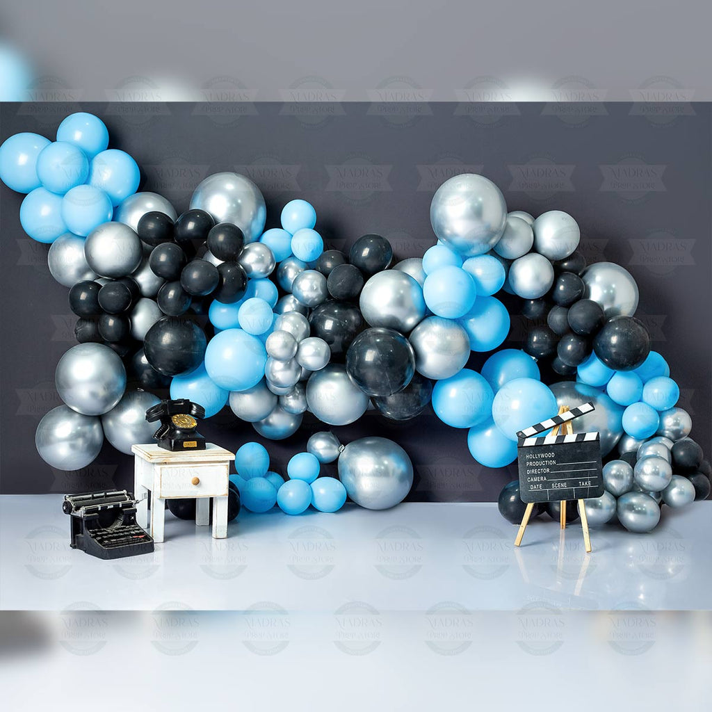 Boss Babe Balloons - Printed Backdrop - Fabric - 5 by 7 feet