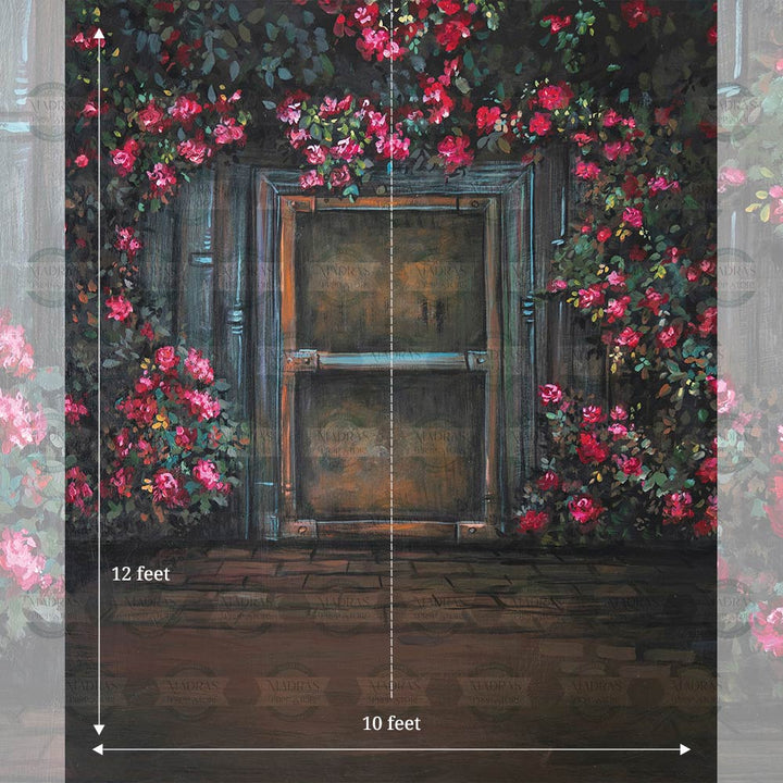 Bougainvillea Doorway : Maternity Backdrops