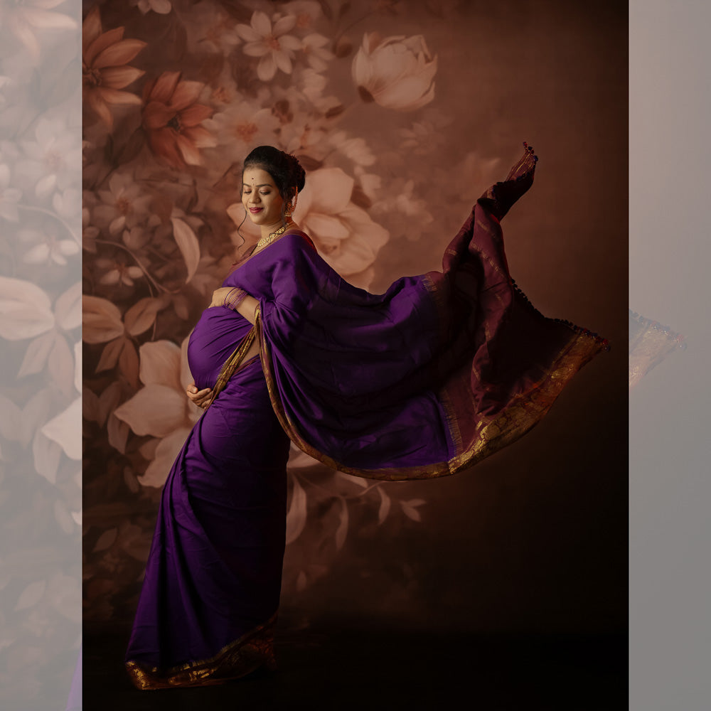 Bronze Floral : Maternity Backdrops