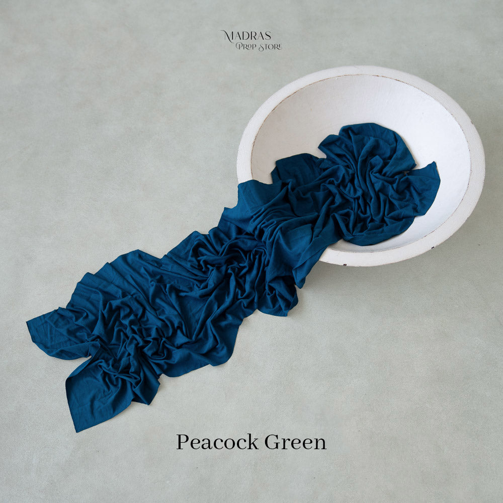 Budget Newborn Wrap ( Peacock Green ) : Baby Props