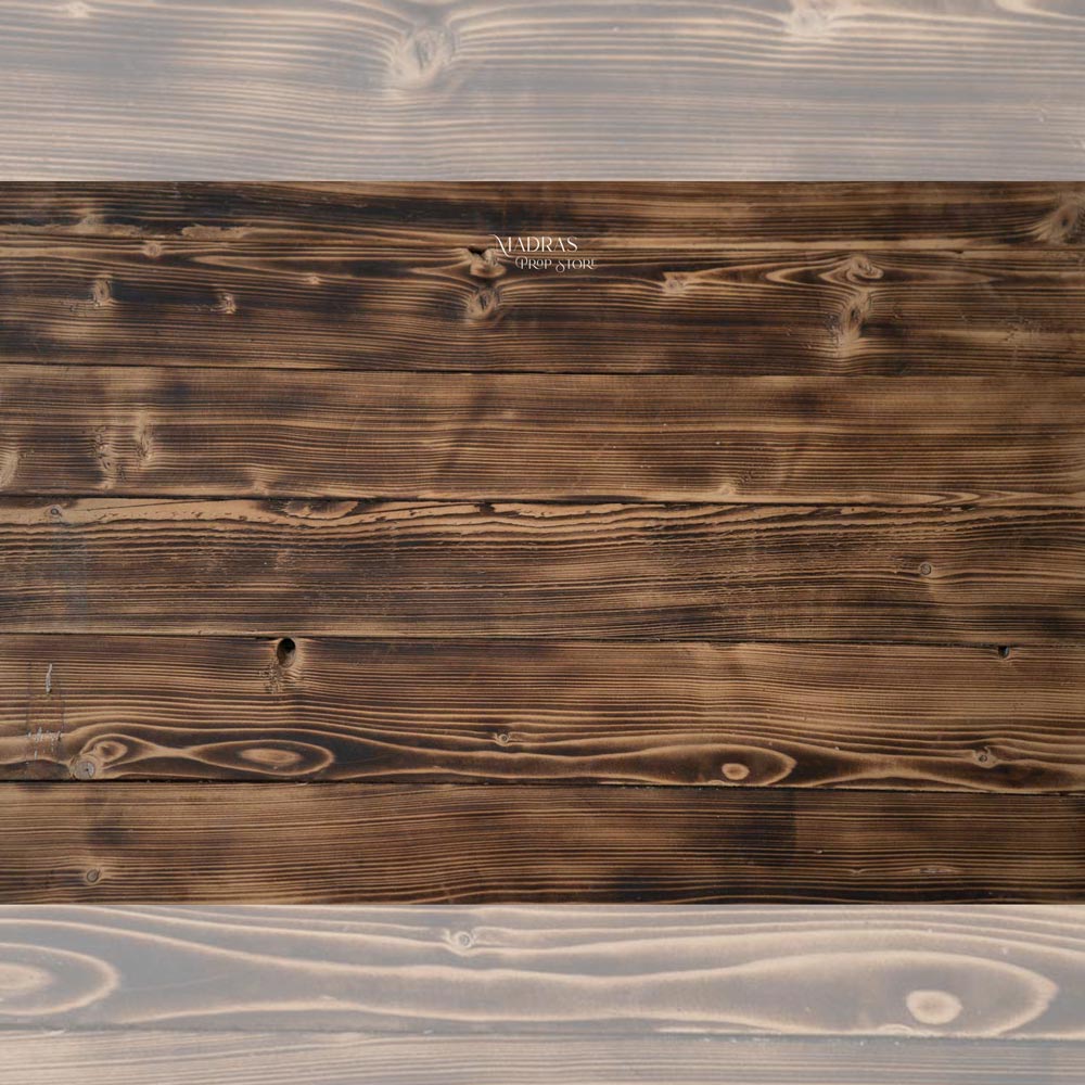 Burnt Wood Backdrop - 2 by 2.5 feet #15 : Wood Backdrop