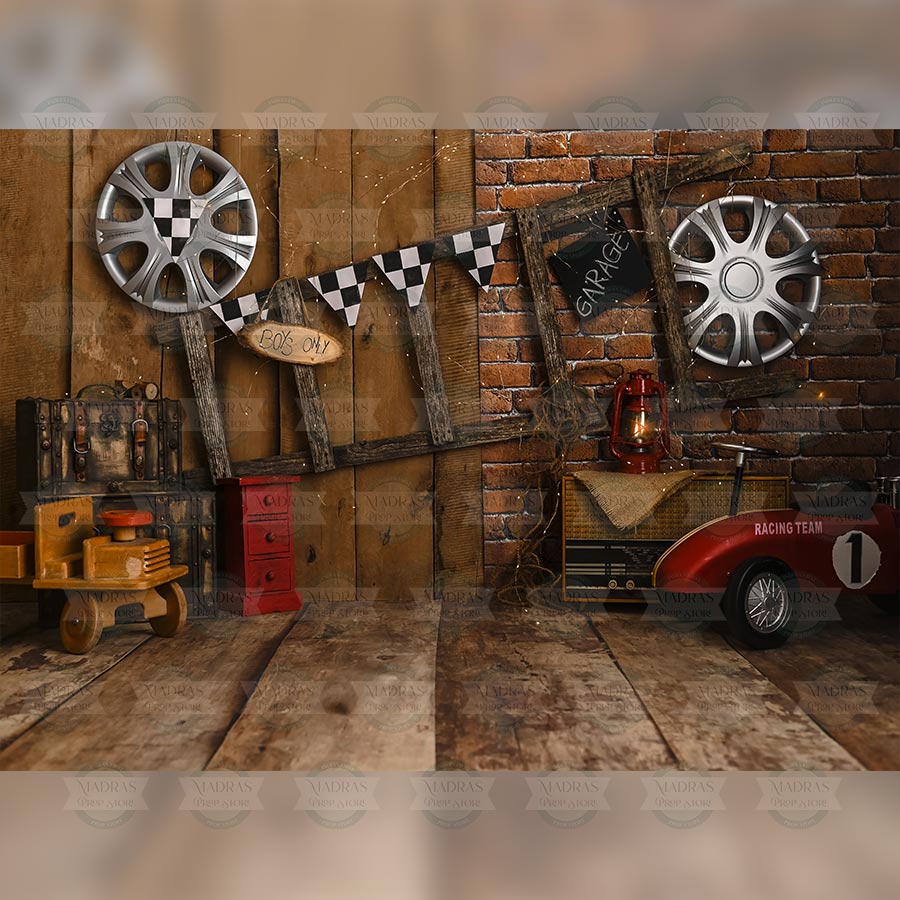 Car Garage : Baby Backdrops