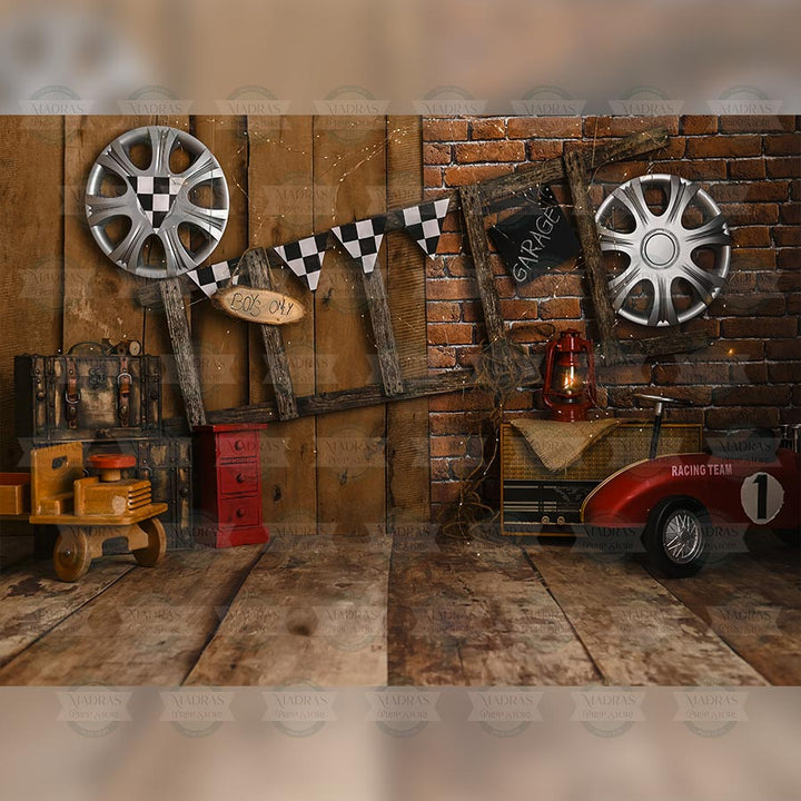 Car Garage : Baby Backdrops