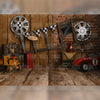 Car Garage - Printed Backdrop - Fabric - 5 by 7 feet