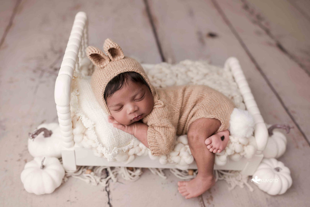 Crochet Bunny Outfit : Baby Props