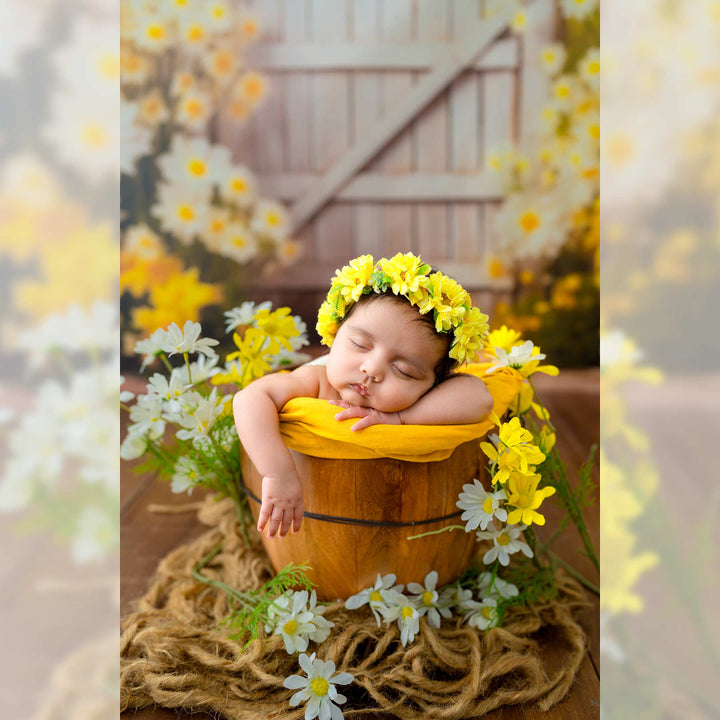 Vintage Wooden Bucket