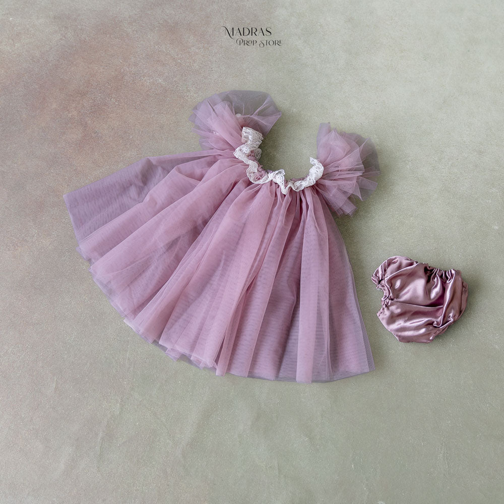 Cake Smash Gown ( Dainty Pink ) : Baby Props