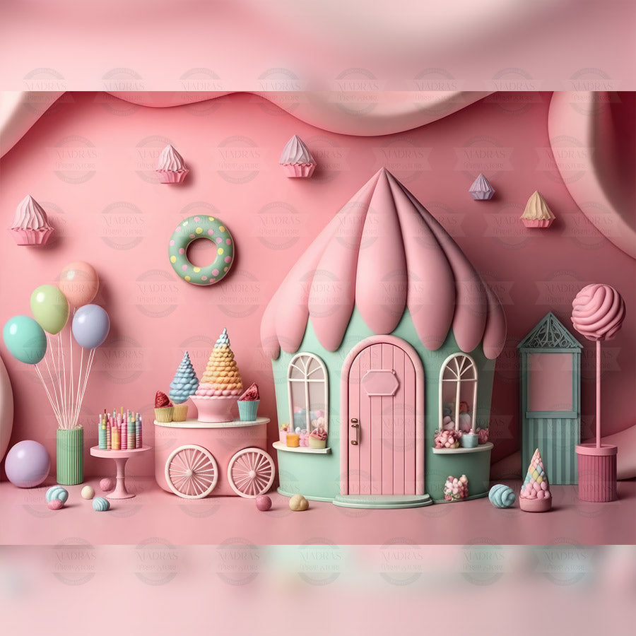 Candy Fluff - Baby Printed Backdrops