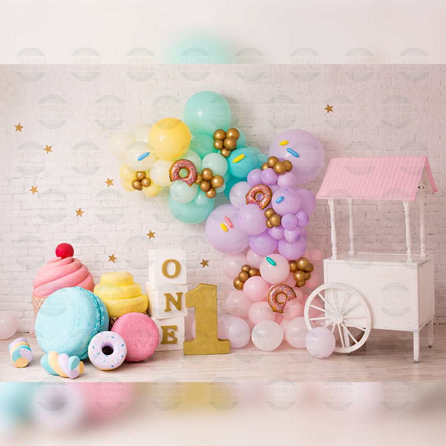 Candyland - Printed Backdrop - Fabric - 5 by 7 feet