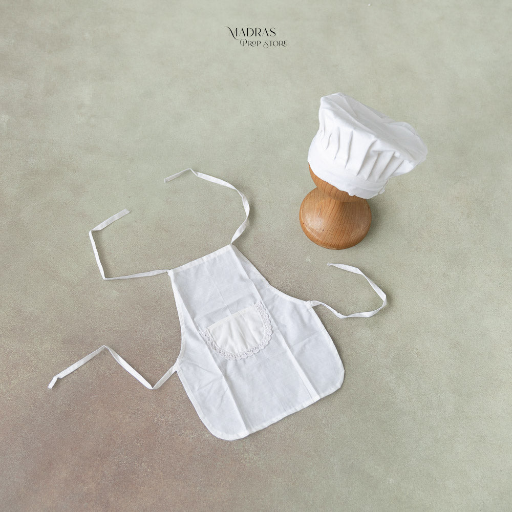 Chef Apron With Cap : Baby Props