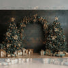 Christmas Corner - Printed Backdrop - Fabric - 5 by 7 feet