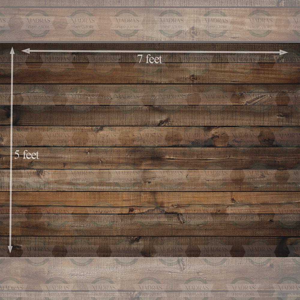 Classic Brown Wood - Baby Printed Backdrops