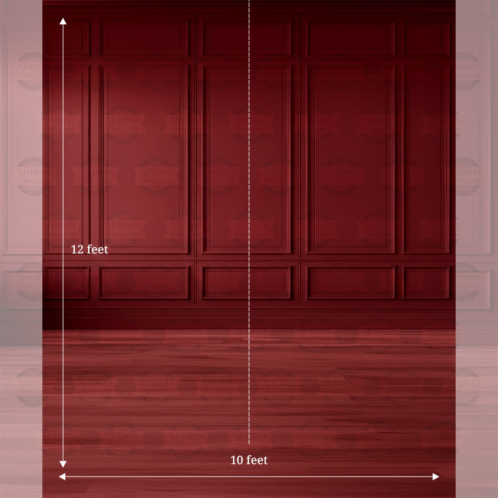 Classic Crimson Wall : Maternity Backdrops