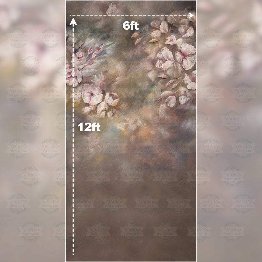 Clauren Floral - Printed Backdrop - Fabric 