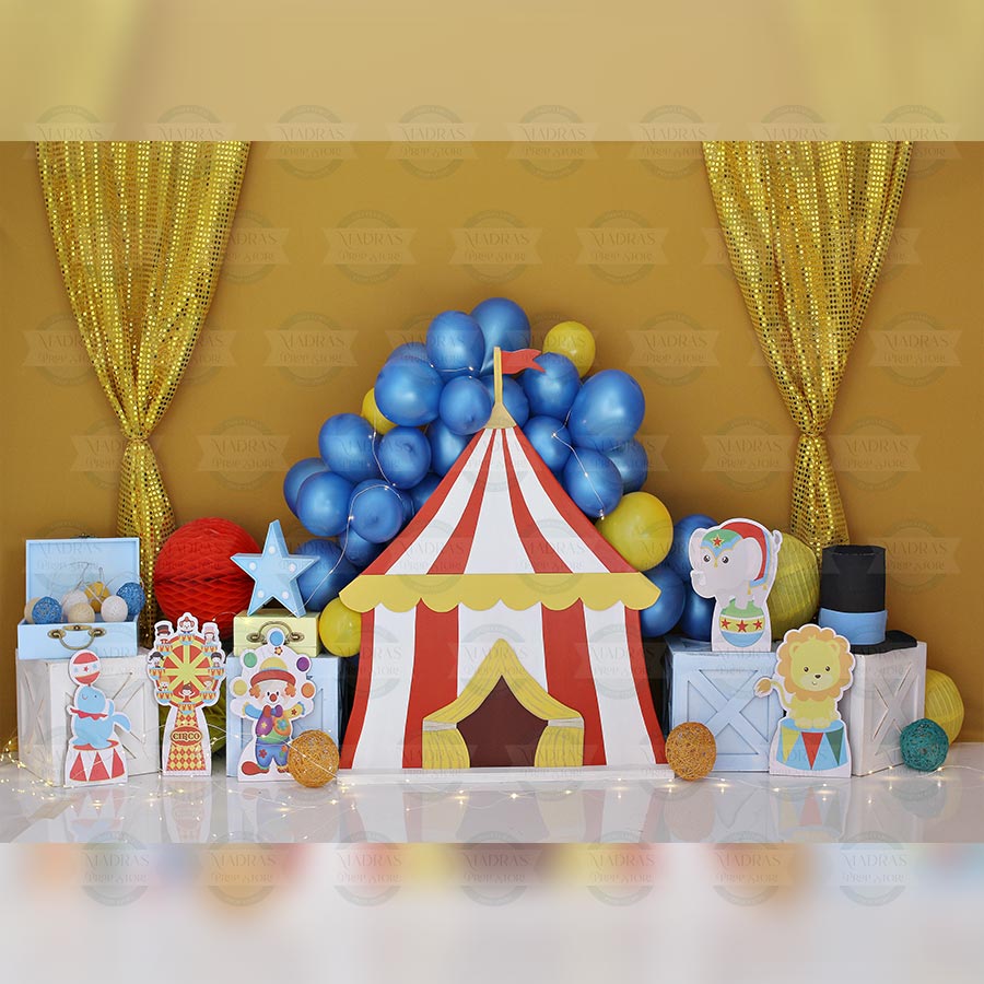 Clown House - Printed Backdrop - Fabric - 5 by 6 feet