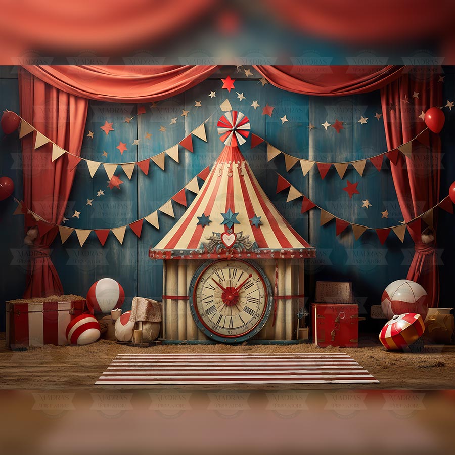 Clown's Arena - Baby Printed Backdrops