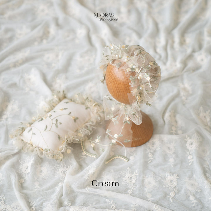 Cozy Pillow Bonnet Set : Baby Props