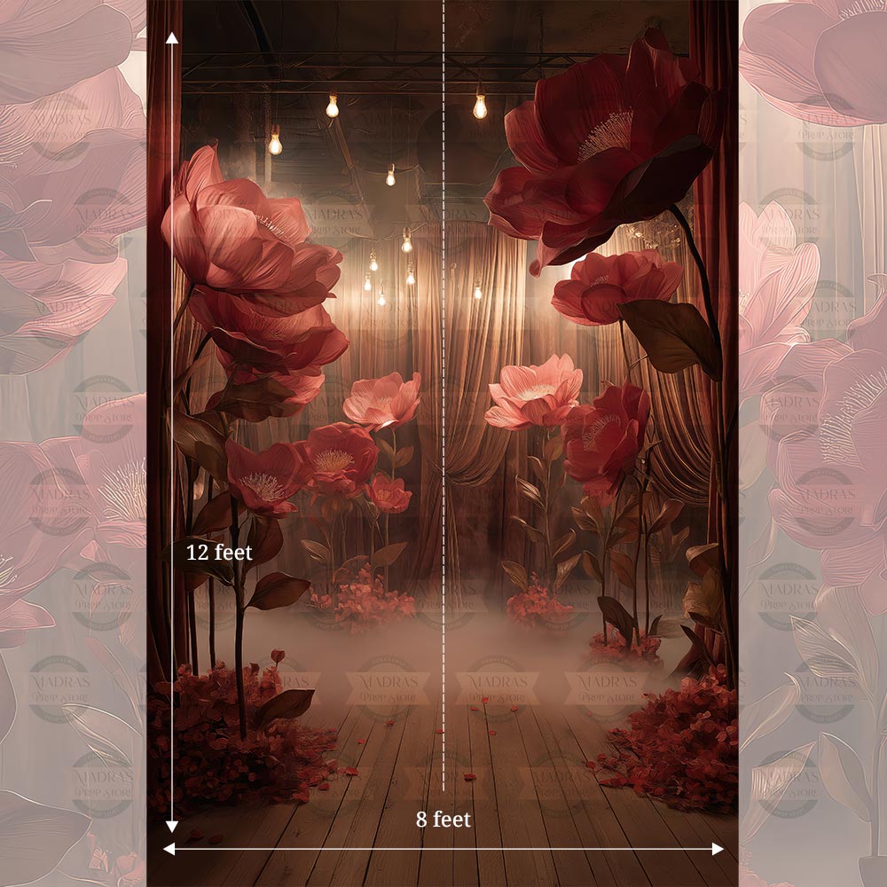 Crimson Bloom : Maternity Backdrops