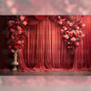 Crimson Charm - Printed Backdrop - Fabric - 5 by 7 feet