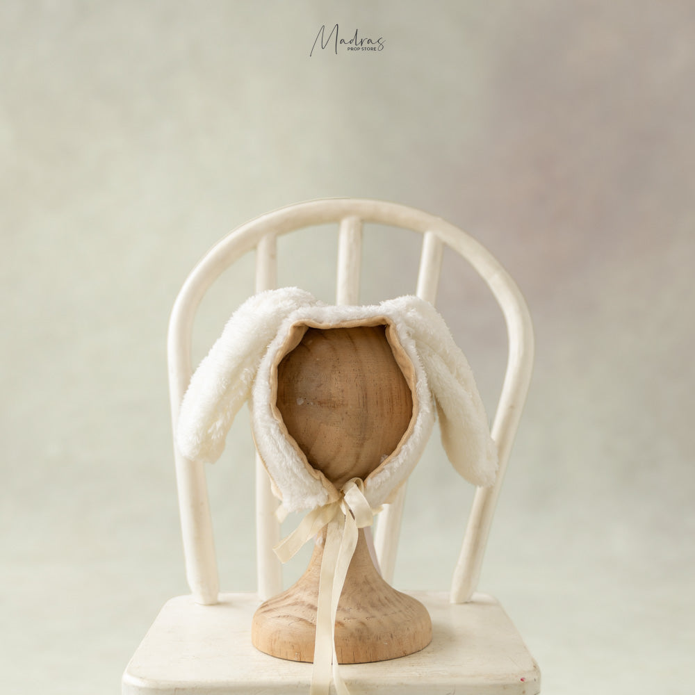 White Bunny Hat : Baby Props