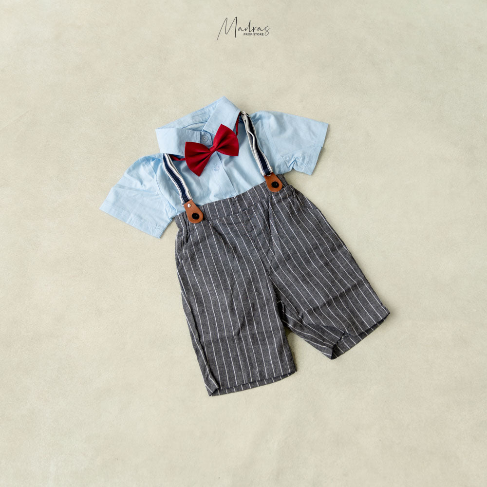 4pc Suspender Outfit Set- Baby Props