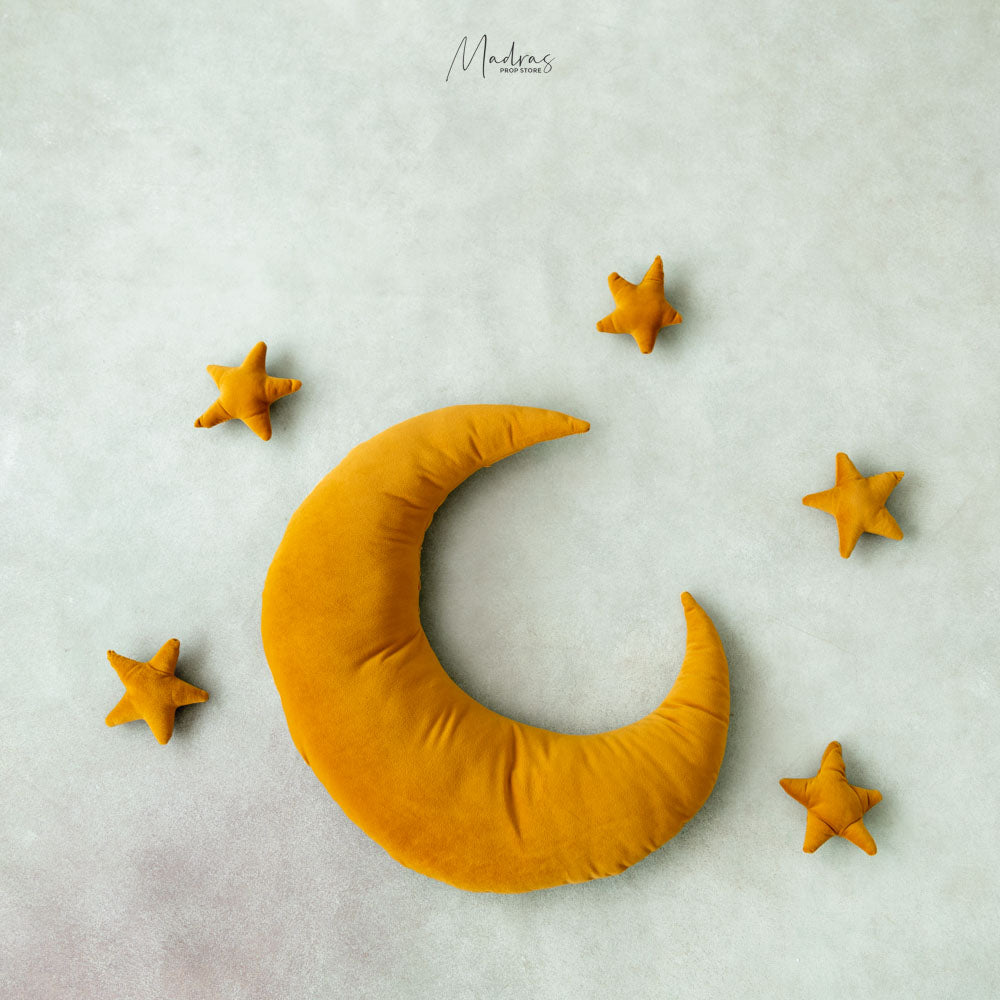 Moon Cushion With Stars - Baby Props