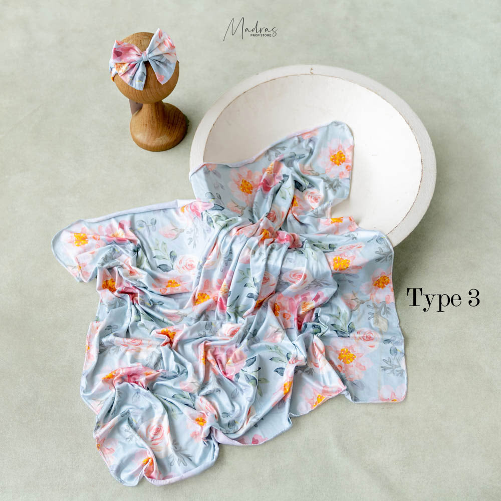 Floral Wrap Set -Baby Props