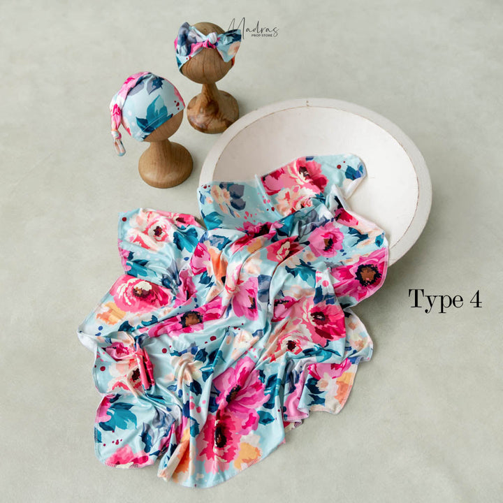 Floral Wrap Set : Baby Props