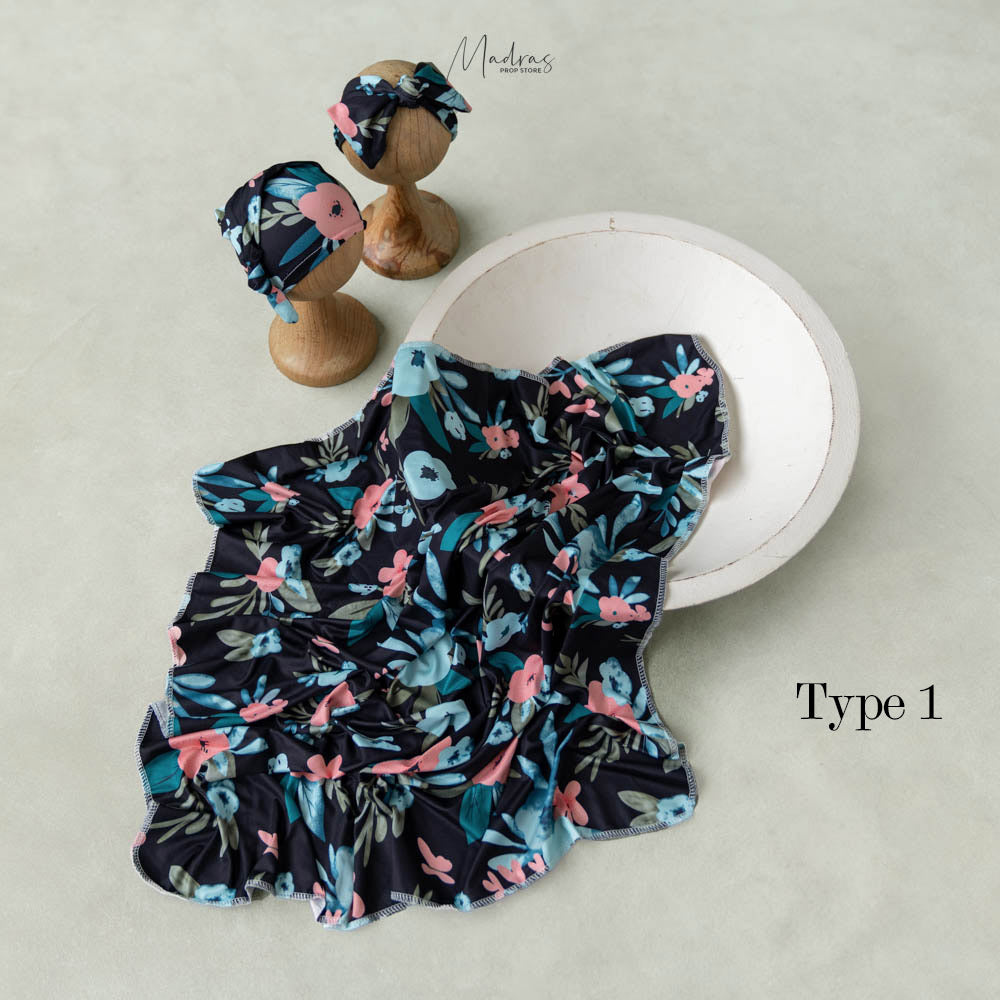 Floral Wrap Set : Baby Props