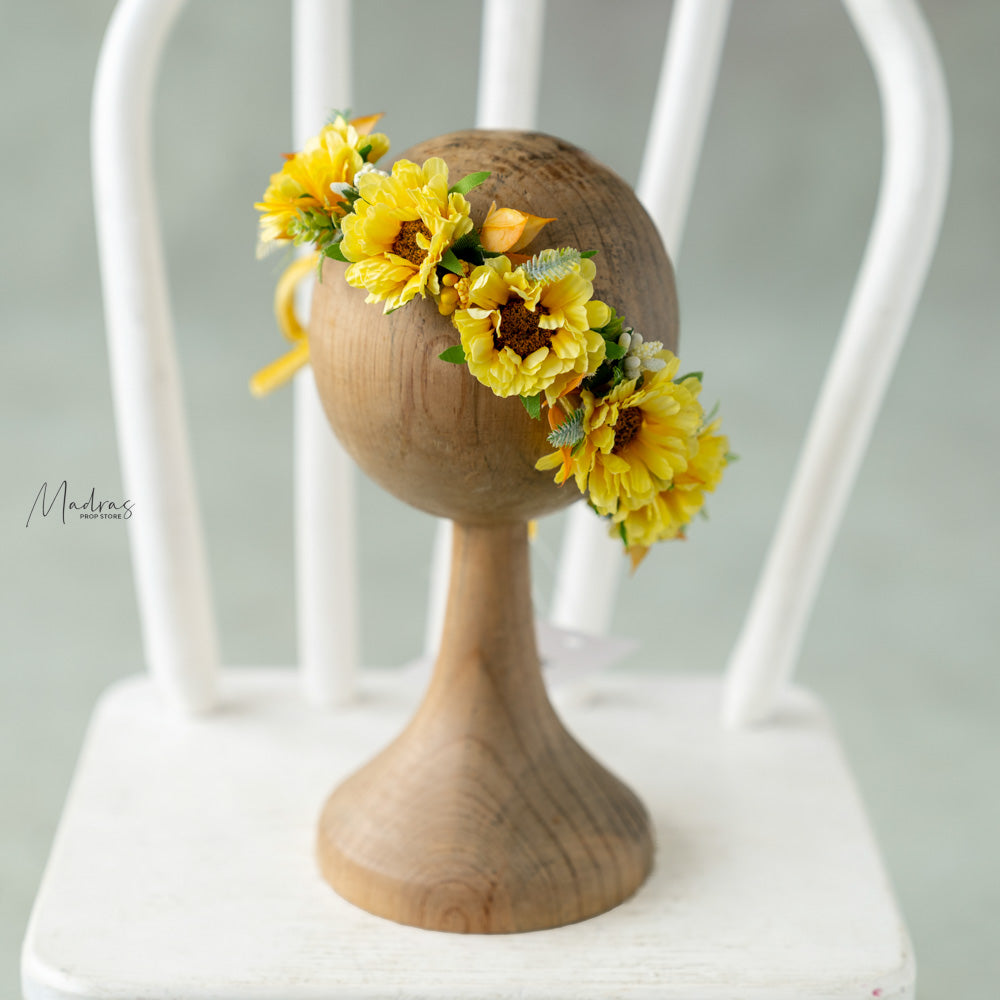 Sunflower Tiara -Baby Props