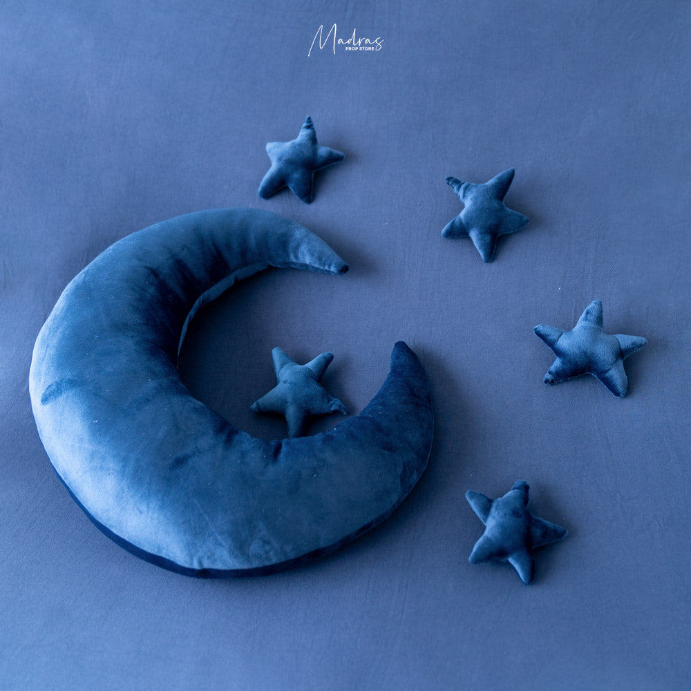 Moon Cushion With Stars-Baby Props