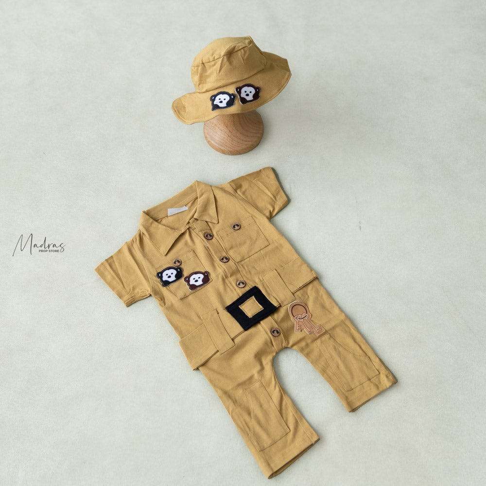 Zoo keeper Outfit/ 9 to 12 Months -Baby Props