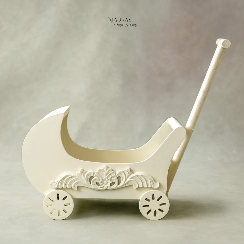 Wooden Pram : Baby Props