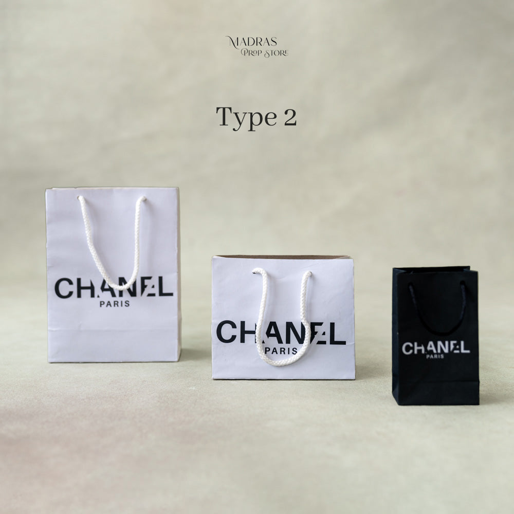 Shopping Bags Set of 3 (CHANEL) : Baby Props