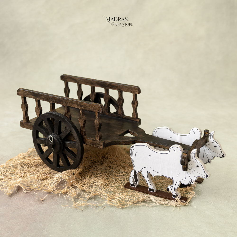 Wooden Bullock cart -Baby Props