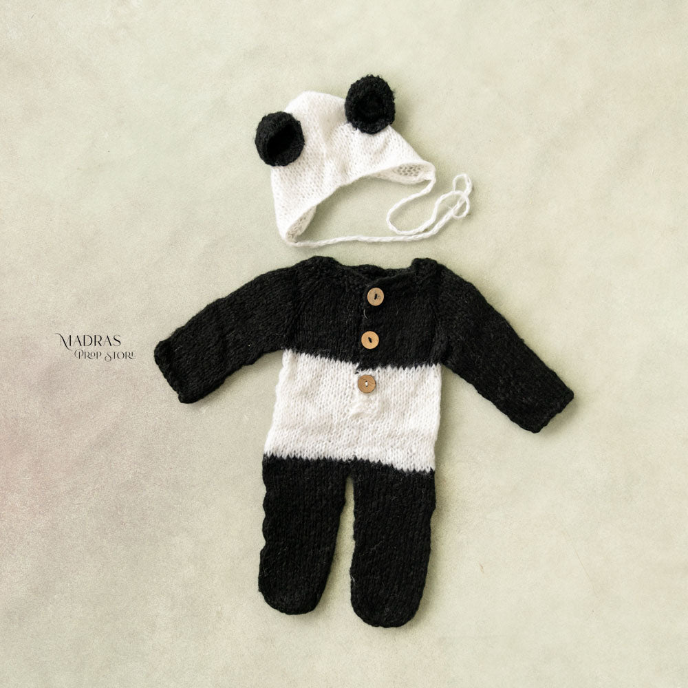 Panda Outfit For Newborn -Baby Props
