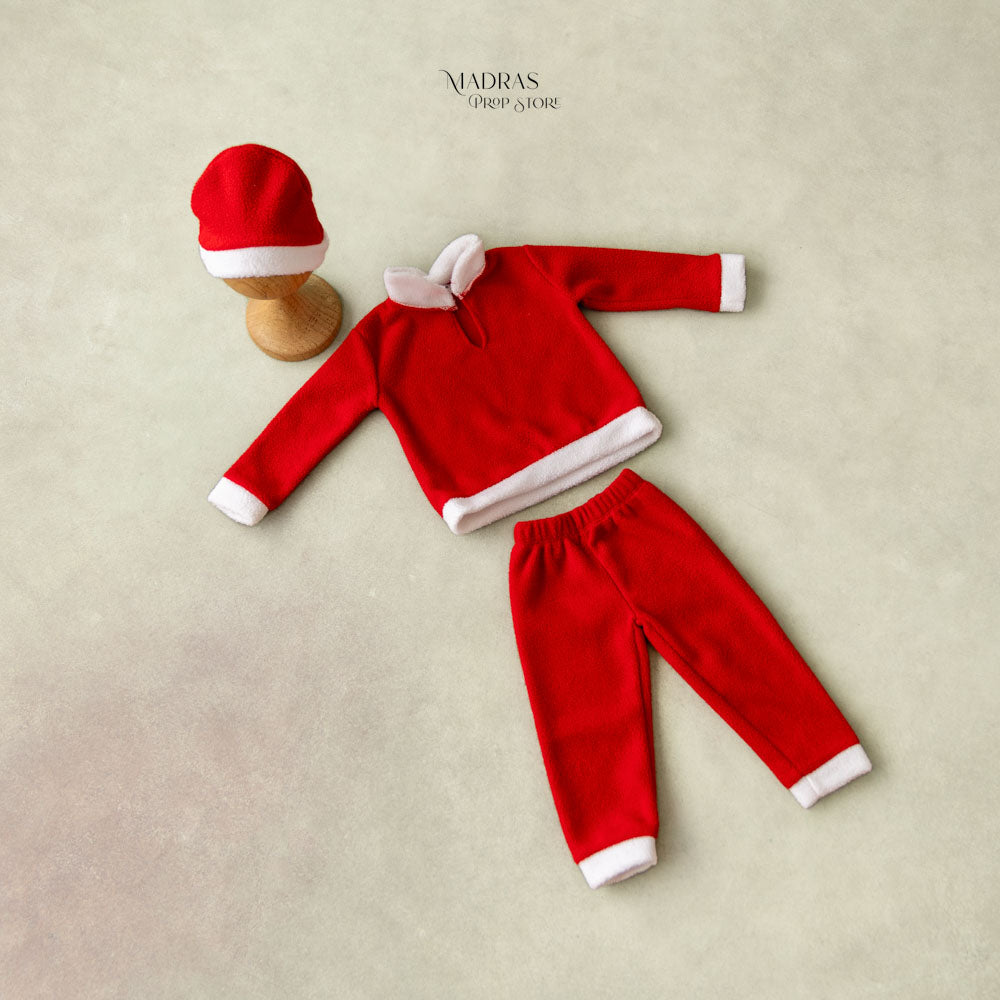Santa Outfit ( Type 3) | 9 to 12 Months -Baby Props