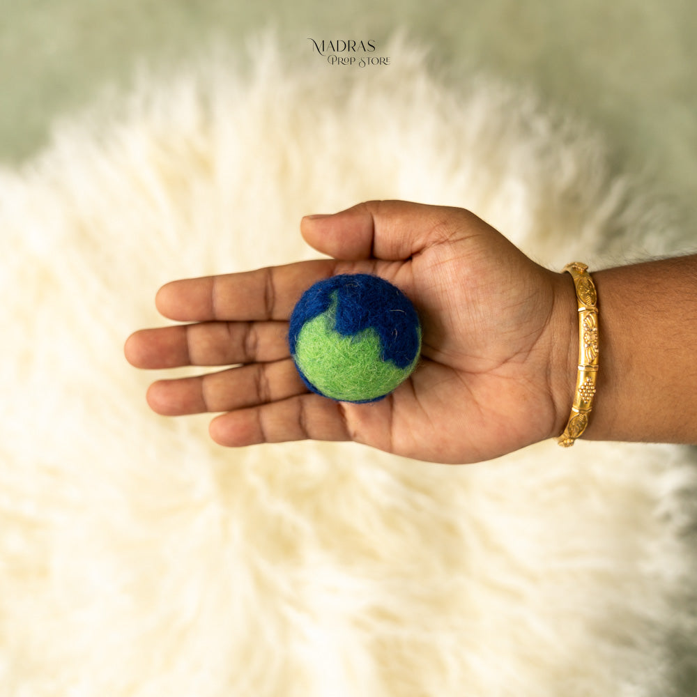 Felted Globe For Newborn Posing -Baby Props