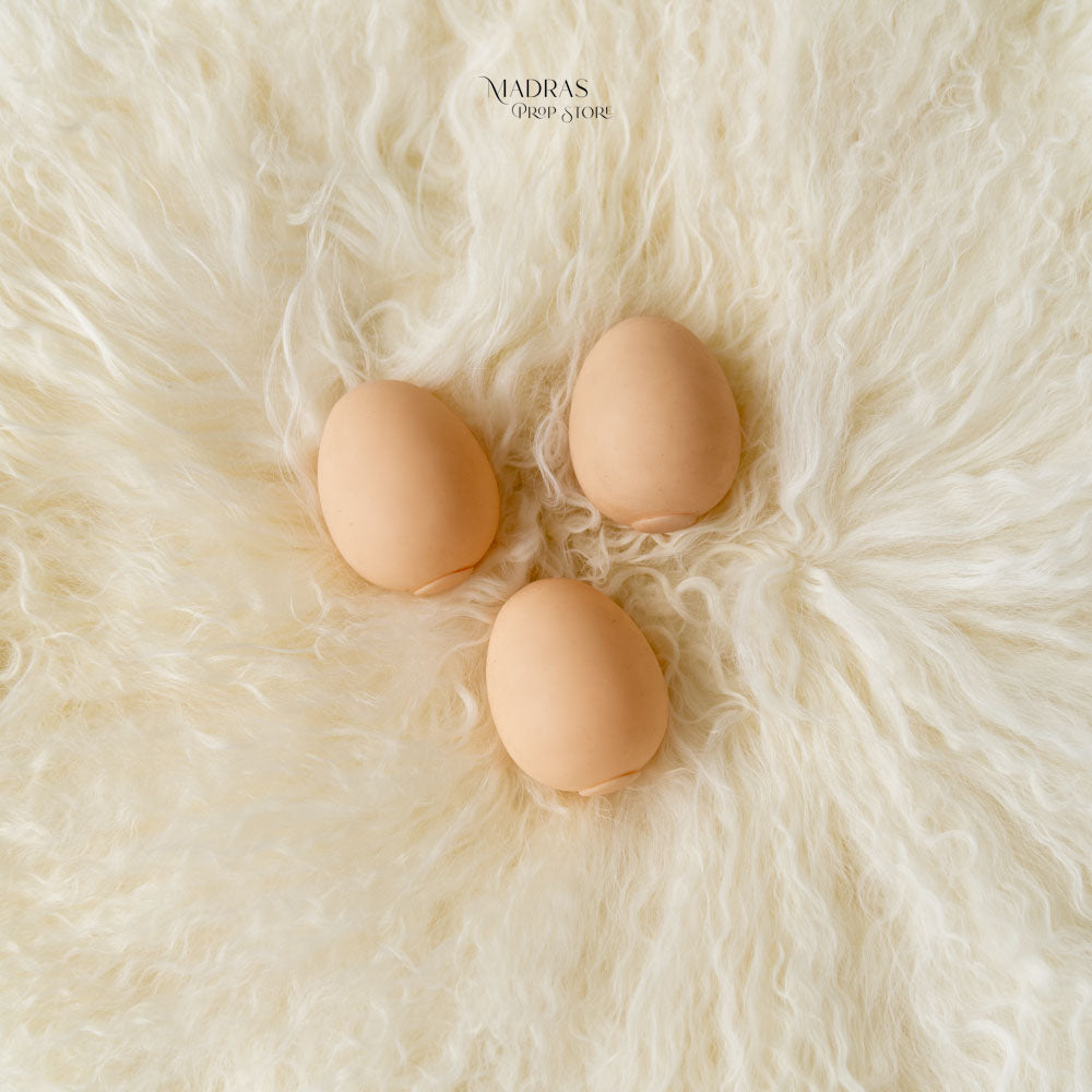 Country Eggs Set Of 3 ( Soft Textured) : Baby Props