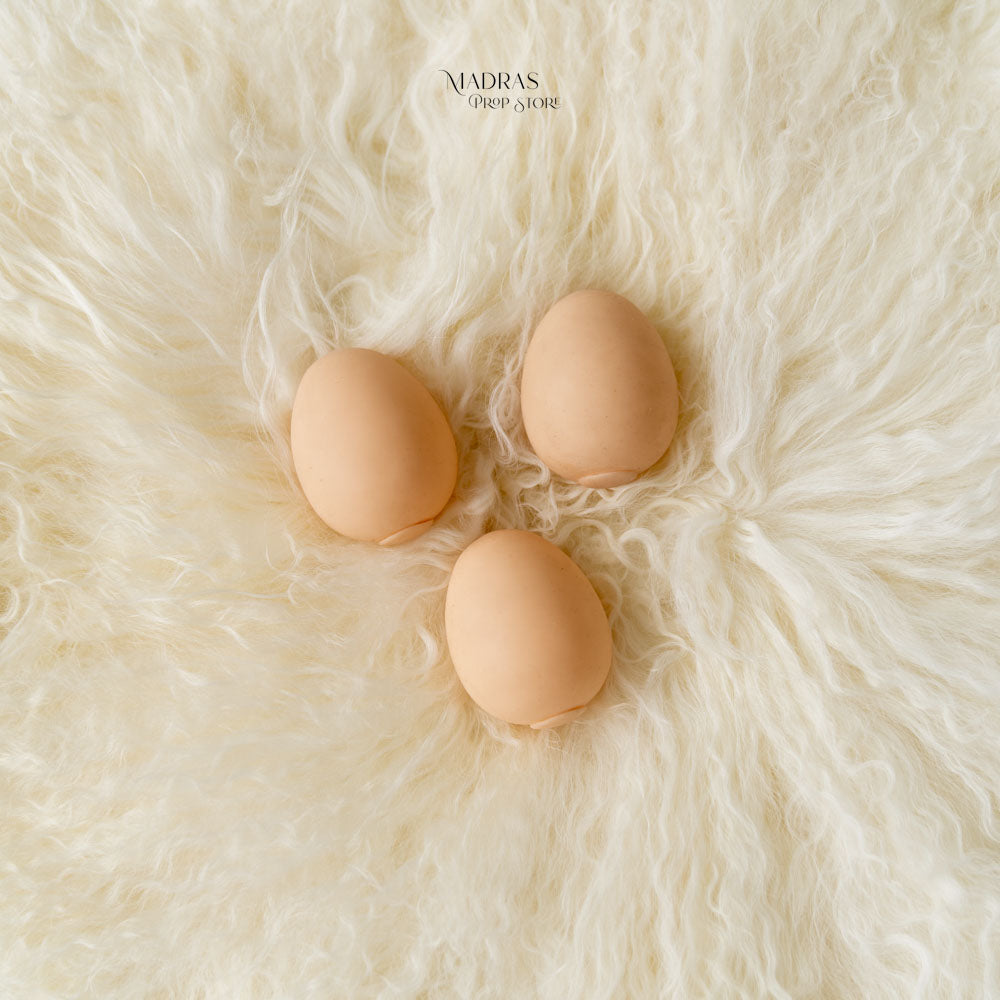 Country Eggs Set Of 3 ( Soft Textured) -Baby Props