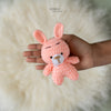 Bunny With Button ( Peach )