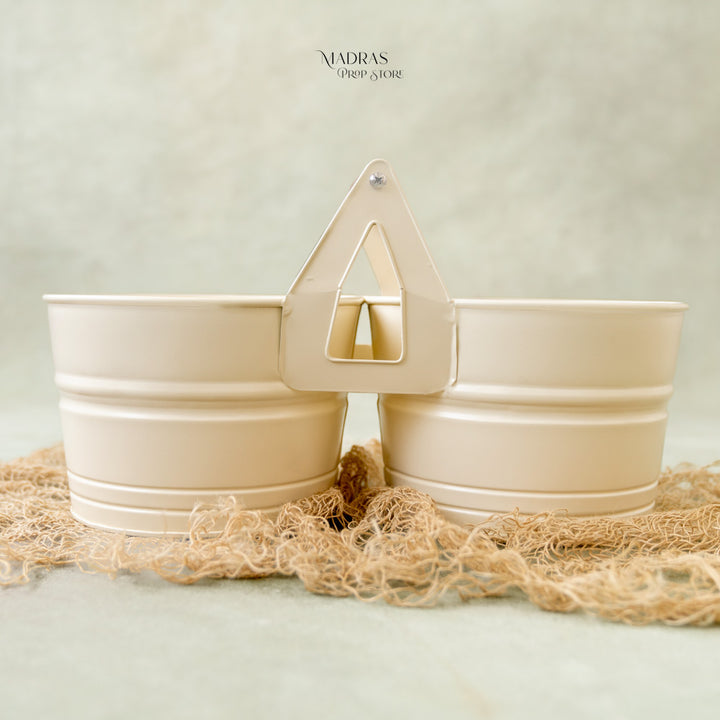 Newborn Twins Bucket : Baby Props