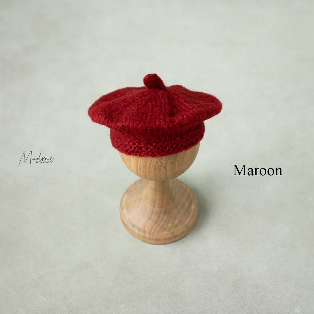 Mohair Beret Hat : Baby Props