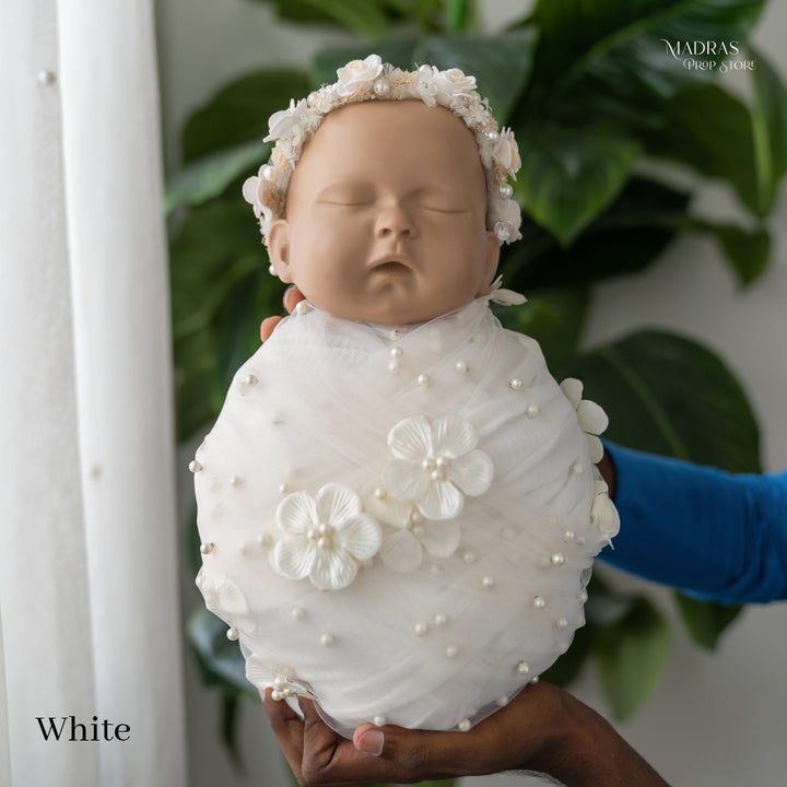 Designer Floral Wrap : Baby Props 